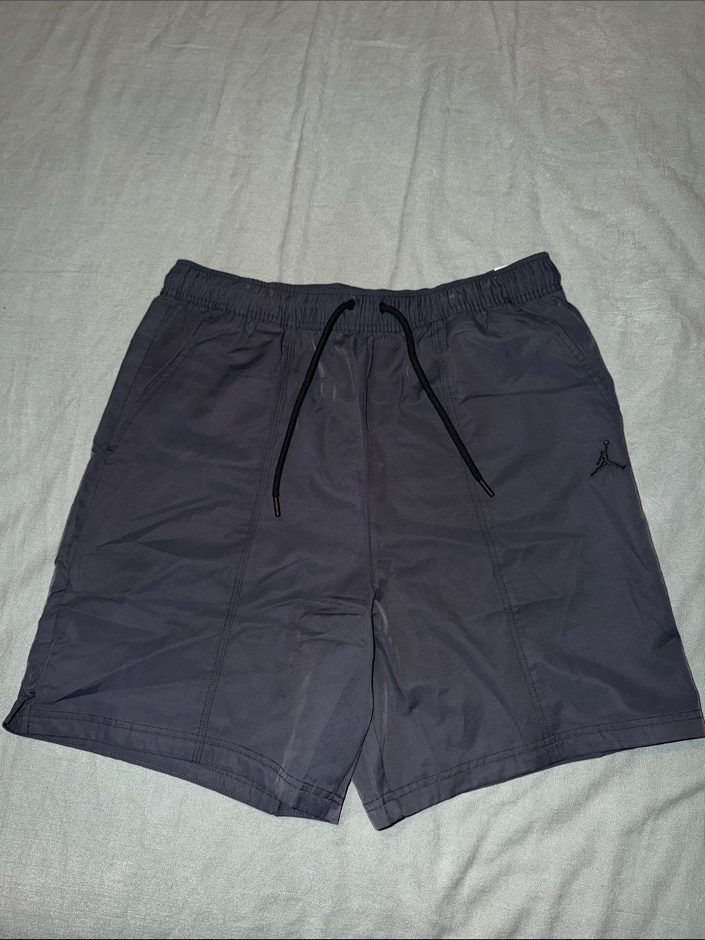 Jordan Men's Black Athletic Shorts with Drawstring